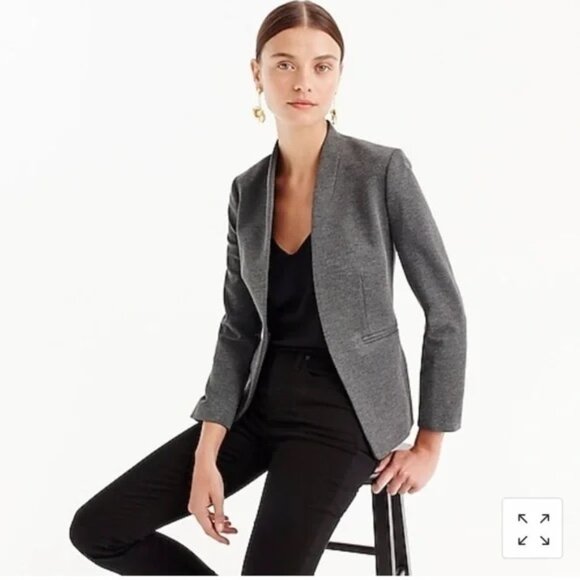 J. Crew Jackets & Blazers - J. Crew 365 Going Out Blazer Stretch Twill Jacket Charcoal Gray Size 2 EUC